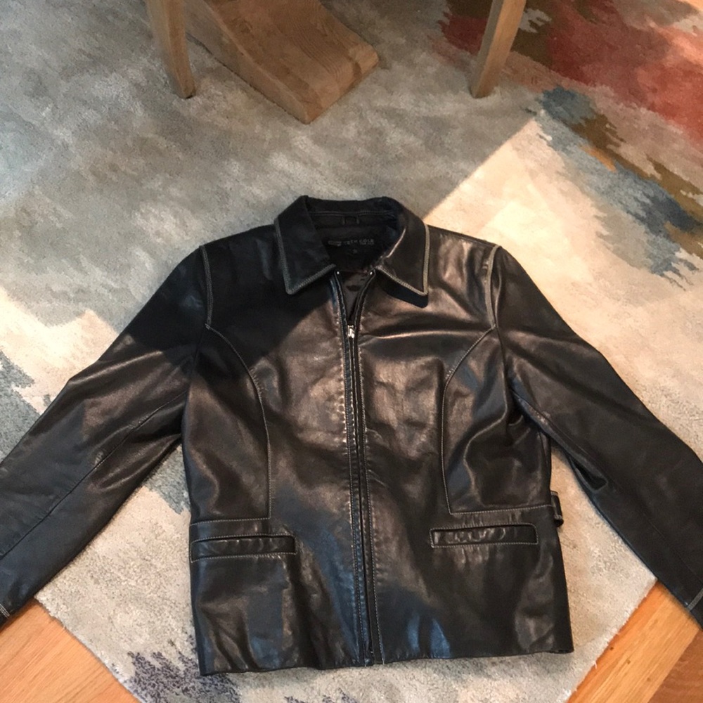 CALVIN KLEIN leather jacket
